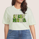 Lucky Mama Graphic Tee | Leopard Print | Lucky | Mama | St Patrick's Day | Don't Pinch Me