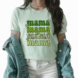 Mama Echo Graphic Tee | Lucky Mama | St Patrick's Day | Leopard Print | Mom | Lucky Day | One Lucky Mama