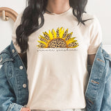 Summer Sunshine Graphic Tee | Sunflower | Leopard Print | Summer