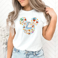 Alice Princess Mouse Ears Graphic Tee | Wonderland  | Blue Dress | Down The Rabbit Hole | Late | Magic | Key | Story Book |Mad Hatter