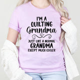 Quilting Grandma Graphic Tee | Grandma | Hobby | Sewing | Quilting | Gift | Mother's Day | Cool Grandma