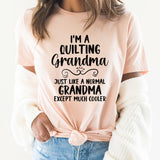 Quilting Grandma Graphic Tee | Grandma | Hobby | Sewing | Quilting | Gift | Mother's Day | Cool Grandma