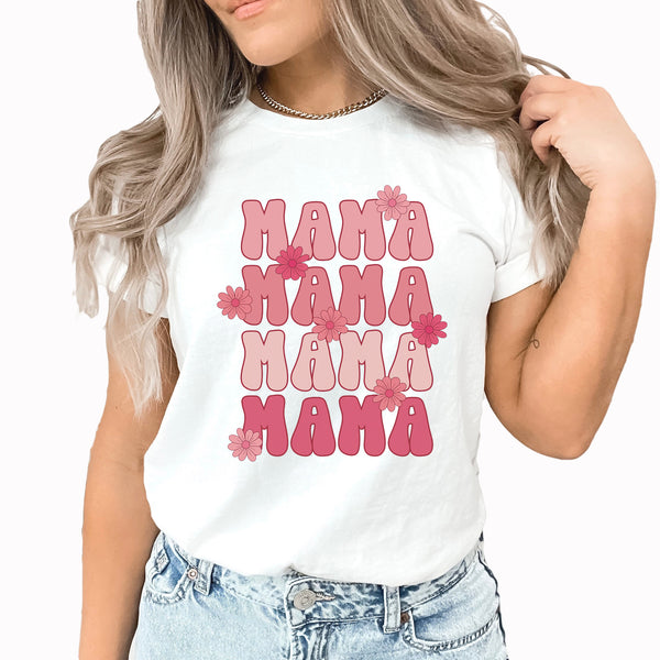 Mama Graphic Tee | Pink Mama | Floral | Barbie | Mother's Day | Mom | Graphic Tee