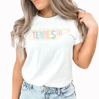 Tennessee Line Art Graphic Tee | Tennessee | United States | Nashville | Home State | Line Art