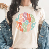 Jesus Jesus Graphic Tee | Jesus | Woman Of God | Pray | Religion | Church | Religious | Retro | Floral | Daisy