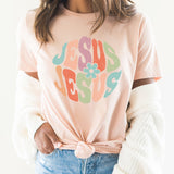 Jesus Jesus Graphic Tee | Jesus | Woman Of God | Pray | Religion | Church | Religious | Retro | Floral | Daisy