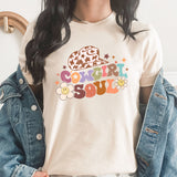Cowgirl Soul Graphic Tee | Retro Yeehaw Cowgirl Soul | Nashville