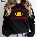 Go Taylor's Boyfriend Graphic Sweatshirt | Football | Travis | Trendy Romance | Concerts | Tour | Red | Couple | Love