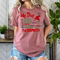 I'm Booked Christmas Day Plans Graphic Tee | Stole Christmas | Christmas Movie | Whoville | Winter | Layering Tee | Movie Quote