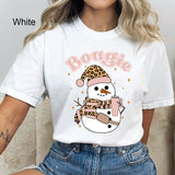 Bougie Snowman Comfort Colors Tee | Favorite Cup | Cross Body Bag | Leopard Print | Christmas | Holiday Season | WInter