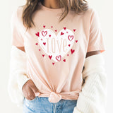 Love Heart Graphic Tee | Dandelion Love | valentine | Love | Lips | Hearts