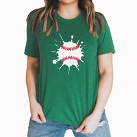 Baseball Splat Graphic Tee | Ball Diamond | Hot Dogs | Cracker Jacks