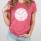 Distressed Volleyball Graphic Tee | Volleyball | Sports Mom | Distressed | Volleyball Mom