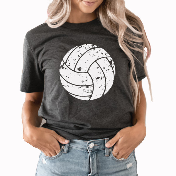 Distressed Volleyball Graphic Tee | Volleyball | Sports Mom | Distressed | Volleyball Mom