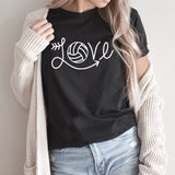 Volleyball Love Arrow Graphic Tee | Volleyball Mom | Love | Arrow | Sports Mom | Volleyball Love
