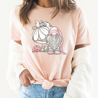 Gnome Spring Daisy Graphic Tee | Spring Love | Spring Flowers | Daisy | Bouquet