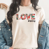 Love #Spring Graphic Tee | Spring love | Spring Flower |  Flower Bouquet