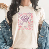 Spring Flower Jar Graphic Tee | Spring Bouquet | Spring Love | Hello Spring