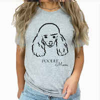 Poodle Mom Graphic Tee | Medium Dog Breed | Pet | Animal | Fur Mom | Best Friends