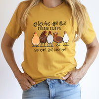 Chickens Are Like Potato Chips Graphic Tee | Crazy Chicken Lady | Chicken Mama | Farm | Barnyard | Farm Girl | Chicken Farmer