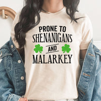 Shenanigans And Malarkey Graphic Tee | St Patrick's Day | Lucky | Clover | Malarkey | Shenanigans | Shamrock