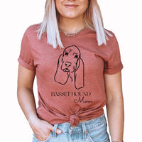 Basset Hound Mom Graphic Tee | Medium Dog Breed Mom | Fur Mom | Best Friend