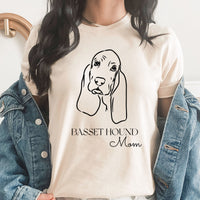 Basset Hound Mom Graphic Tee | Medium Dog Breed Mom | Fur Mom | Best Friend