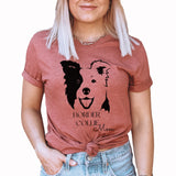 Border Collie Mom Graphic Tee | Medium Dog Breed | Fur Mom | Best Friend