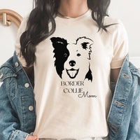 Border Collie Mom Graphic Tee | Medium Dog Breed | Fur Mom | Best Friend
