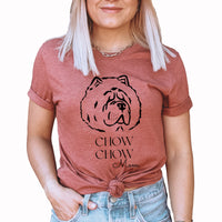 Chow Chow Mom Graphic Tee | Medium Dog Breed | Fur Mom | Best Friend | Pet | Animal | Dog
