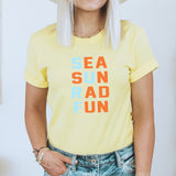 Sea Sun Rad Fun Surf Graphic Tee | Kissed By The Sun | Beach Please | Sunkissed | Sunset Chaser