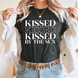 Kissed Kissed Kissed By The Sun Graphic Tee | Beach Please | Sunkissed | Summer Babe | Sunset Chaser