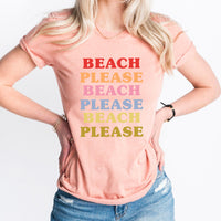 Beach Please Graphic Tee | Sunkissed | Sunset Chaser | Summer Babe