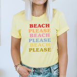 Beach Please Graphic Tee | Sunkissed | Sunset Chaser | Summer Babe