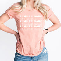 Summer Babe Graphic Tee | Kissed By The Sun | Sunkissed | Sunset Chaser | Beach Please