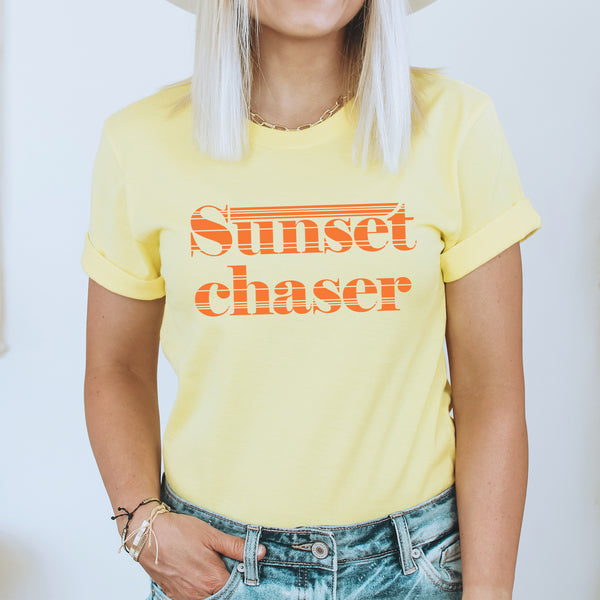 Sunset Chaser Graphic Tee | Summer Babe | Beach Please | Sunkissed | Sunshine