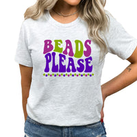 Beads Please Graphic Tee | Mardi Gras | Carnival | Beads | Parades | New Orleans | Fat Tuesday | Tee Shirt | Top