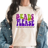 Beads Please Graphic Tee | Mardi Gras | Carnival | Beads | Parades | New Orleans | Fat Tuesday | Tee Shirt | Top