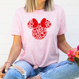 Minnie Hearts Graphic Tee | Minnie Mouse | Mouse Ears | Valentine | Hearts | Theme Park | Disney