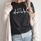 Heartbeat Graphic Tee | Valentine Nurse | Nurse Love | Nurse Appreciation | One Loved Nurse