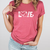 Love Nurse Graphic Tee | Valentine Nurse | One Loved Nurse