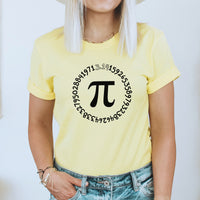 Pi Circle Graphic Tee | Pi Day | Math Teacher | Math Class | School Teacher | Teacher Gift
