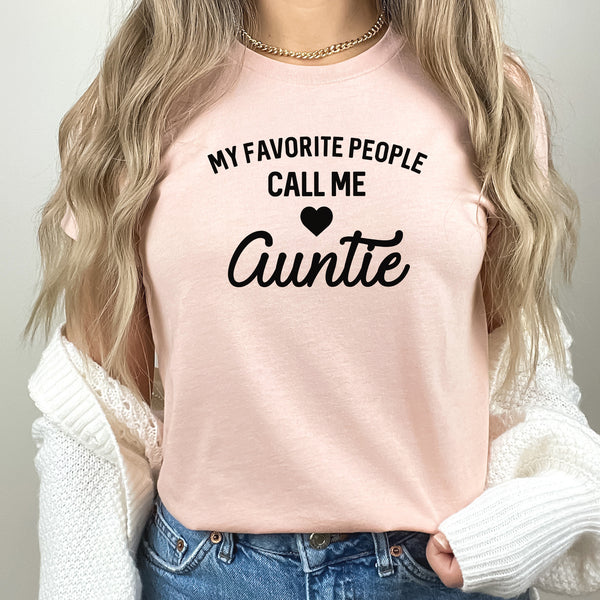 Auntie Graphic Tee | Favorite People | Family | Mother | Auntie | Mother's Day | Love | Heart