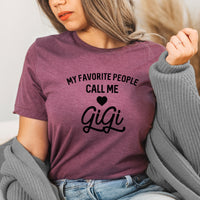 Gigi Graphic Tee | Favorite People | Grandma | Grandmother | Mother's Day | Family | Loved One