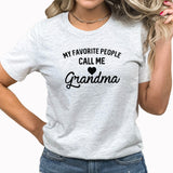 Grandma Graphic Tee | Favorite People | Family | Loved Ones | Grandmother | Mother's Day| Mom