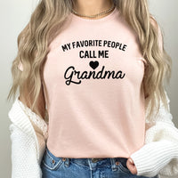 Grandma Graphic Tee | Favorite People | Family | Loved Ones | Grandmother | Mother's Day| Mom