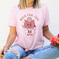 Wild For You Graphic Tee | Be Wild | Western | Country | Cowboy | Cowgirl | Valentine | Valentine's Day | Howdy | Love | Hearts