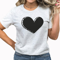 Charcoal Heart Graphic Tee | Valentine's Day | Valentine | Heart | Love