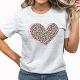 Leopard Heart Graphic Tee | Leopard Print | Heart | Valentine's Day | Valentine | Love