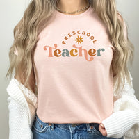Pre School Teacher Graphic Tee | Daisy Teacher Grade | Teacher Life
